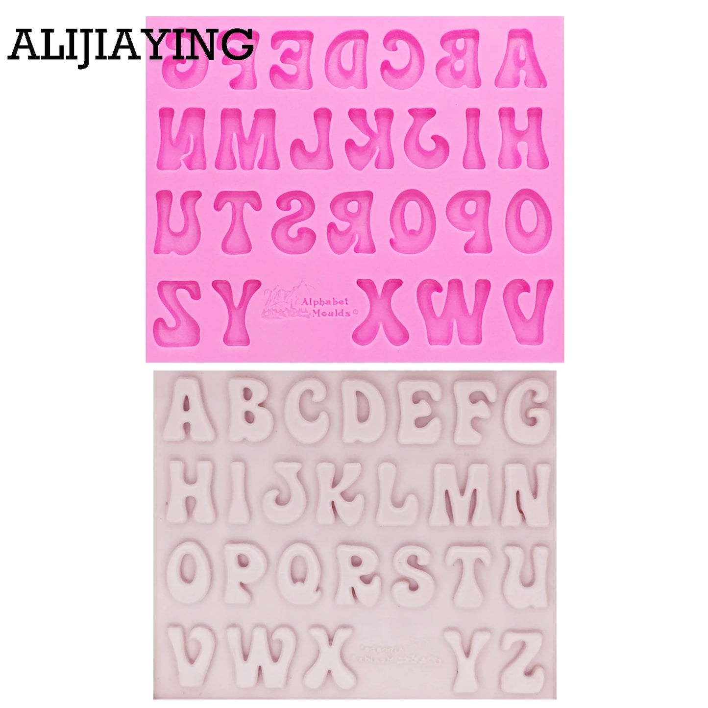 M1161 Alphabet Capital/Letter/Number Silicone Mold Fondant Mold Cake Decorating Tools Chocolate Gumpaste Mold