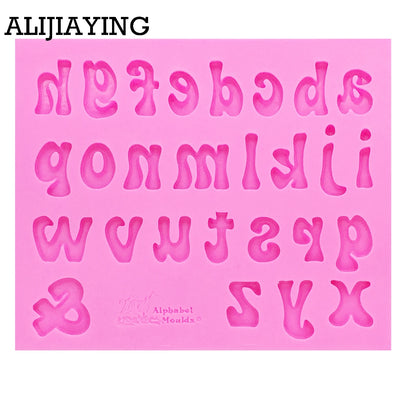 M1161 Alphabet Capital/Letter/Number Silicone Mold Fondant Mold Cake Decorating Tools Chocolate Gumpaste Mold