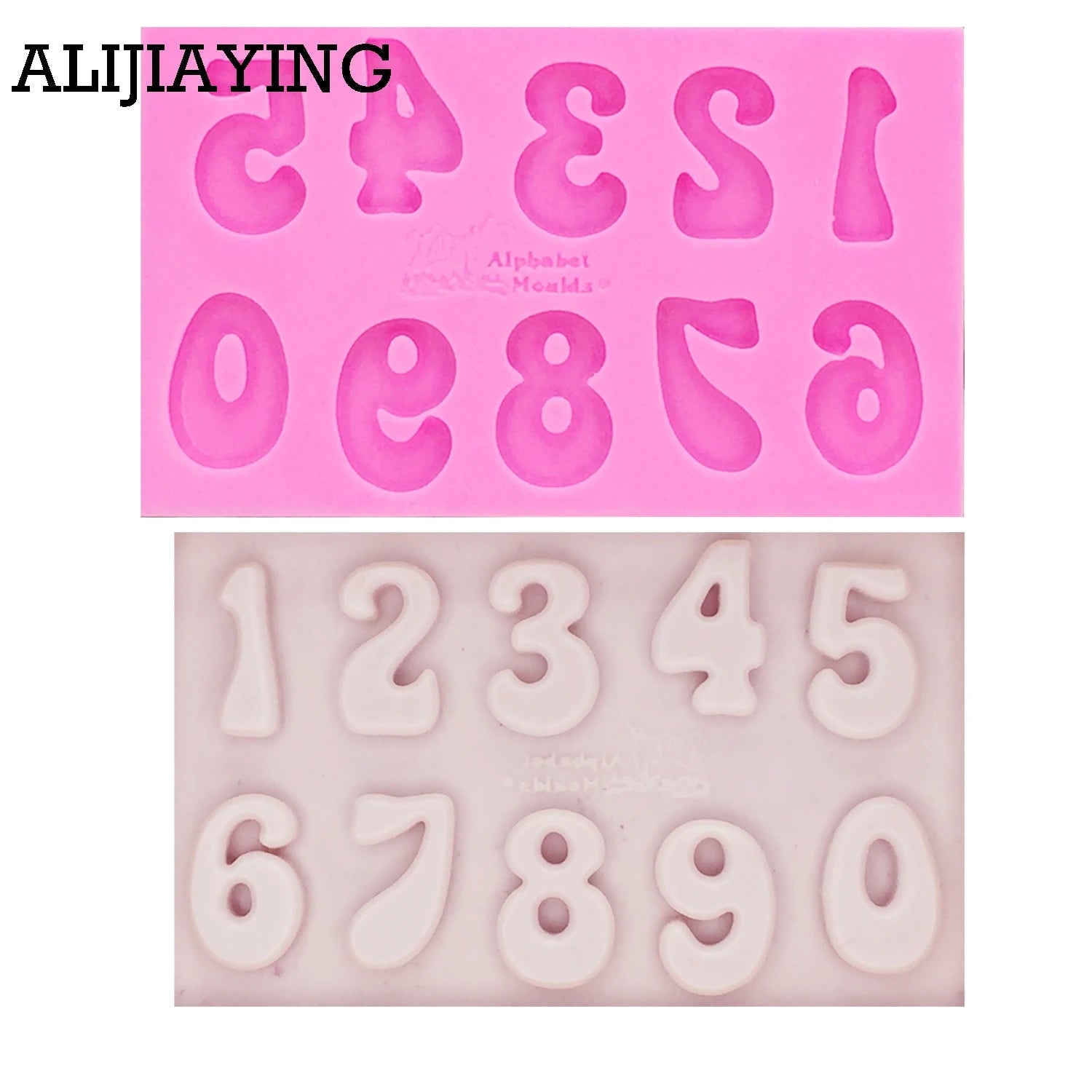 M1161 Alphabet Capital/Letter/Number Silicone Mold Fondant Mold Cake Decorating Tools Chocolate Gumpaste Mold