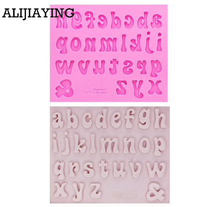 M1161 Alphabet Capital/Letter/Number Silicone Mold Fondant Mold Cake Decorating Tools Chocolate Gumpaste Mold